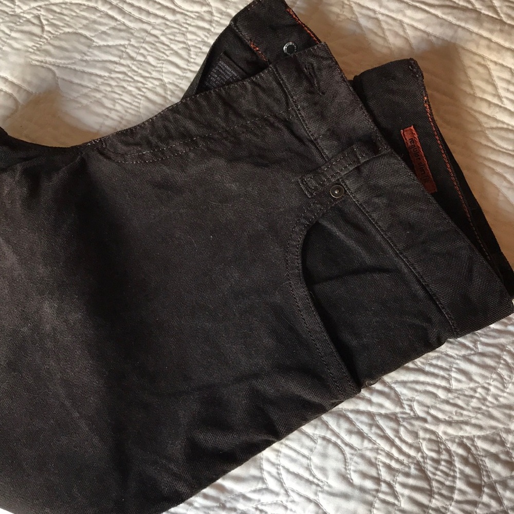 Alberto textured brown jeans